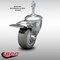 Service Caster 3 Inch SS Gray Polyurethane 3/8 Inch Threaded Stem Caster with Total Lock Brake SCC-SSTSTTL20S314-PPUB-381615 - alternate 4